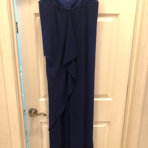 Blue BCBG strapless flowy dress - Picture 4 of 5